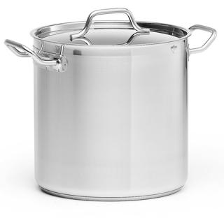 Kittel hög med lock rostfri Ø26cm h26cm 12L