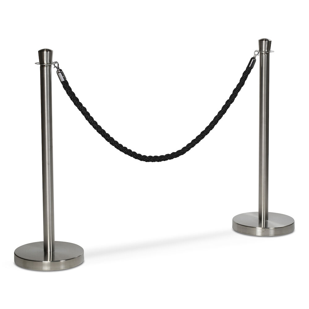 Köstolpe set om 2 i rostfritt
Med svart rep i linne