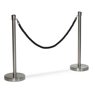 Köstolpe set om 2 i rostfritt
Med svart rep i linne