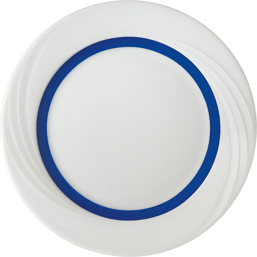 Donna Senior Tallrik Blå Rand Ø16cm