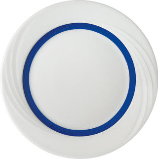 Donna Senior Tallrik Blå Rand Ø16cm