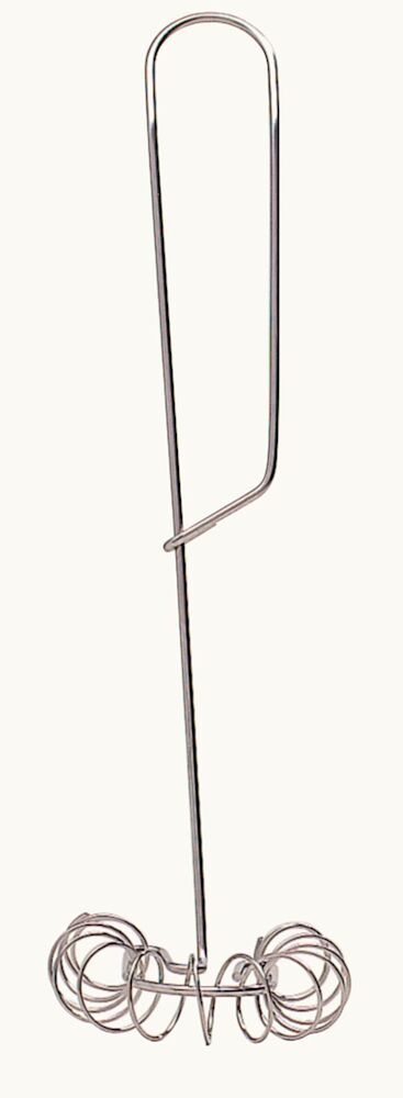 Spiralvisp rostfri 23cm