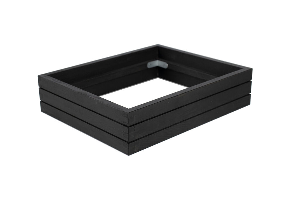 Träram för kylbricka 1/2 svart GN