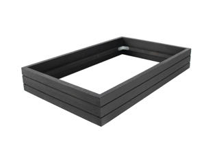 Träram för kylbricka svart GN 1/1