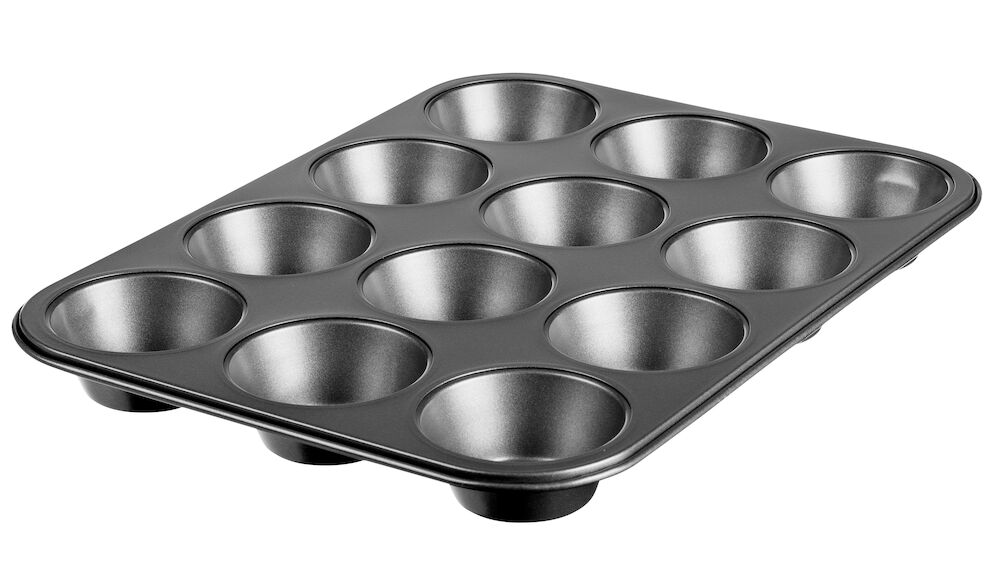 Muffinsform 12st hållbart stål non-stick