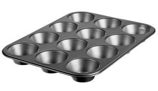 Muffinsform 12st hållbart stål non-stick
