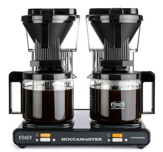 Kaffebryggare Dubbel Svart/Silver 2,5L