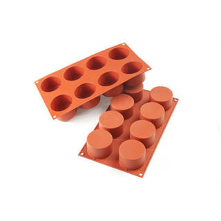 Silikonform SF119 Cylindrar Röd GN1/3 123ml