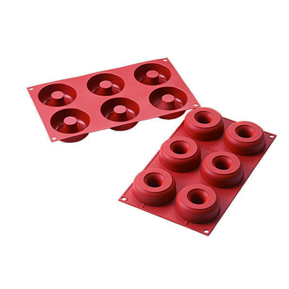 Silikonform SF170 Donuts Röd GN1/3 98ml