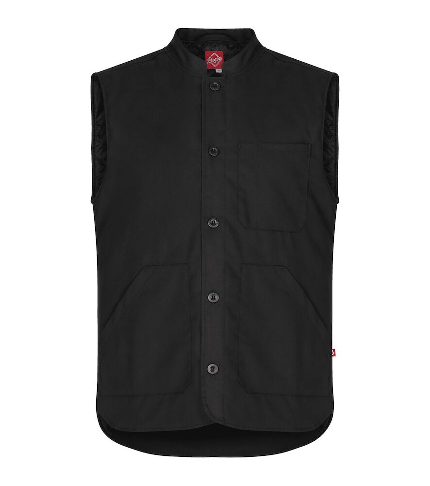 Väst Fodrad 6539 Unisex Svart S