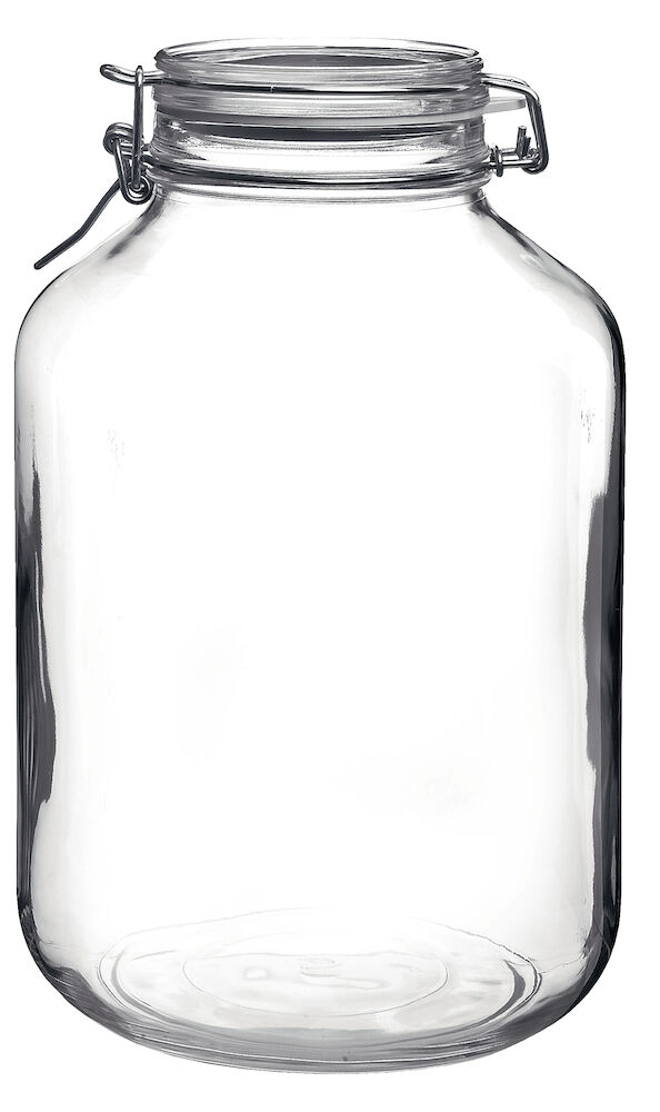 Glasburk med lock 5L