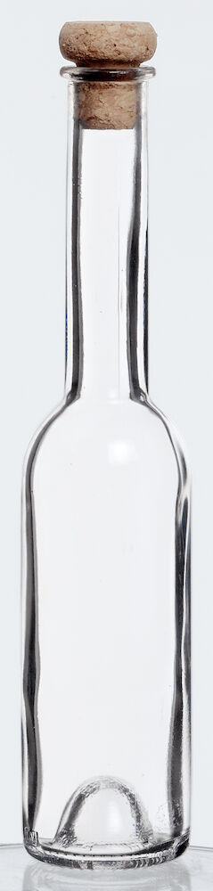 Flaska smal låg glas h25cm 20cl