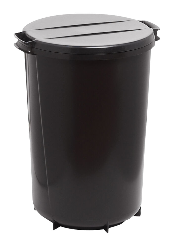 Lock till 40L återvunnen plast svart