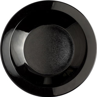 Progress tallrik djup svart Ø24cm