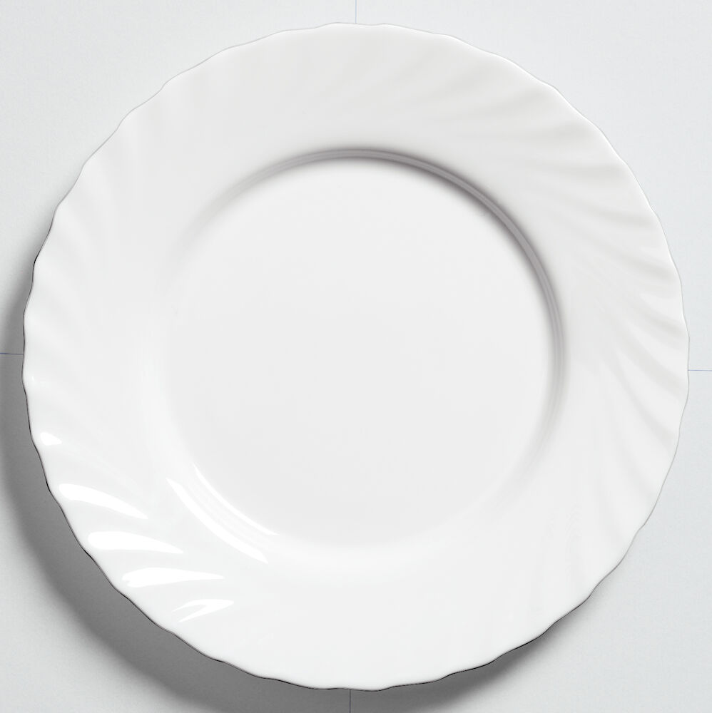 Trianon tallrik flat opalglas Ø24,5cm