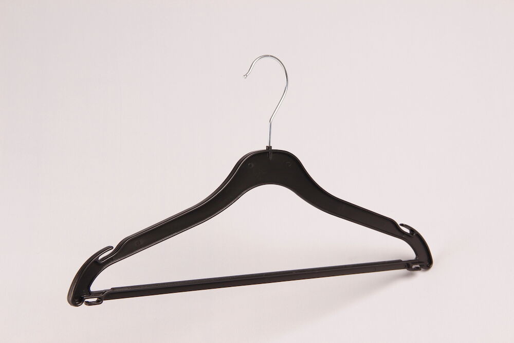 Klädhängare med stång, plast