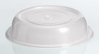 Tallrikskupa plast natur 27cm