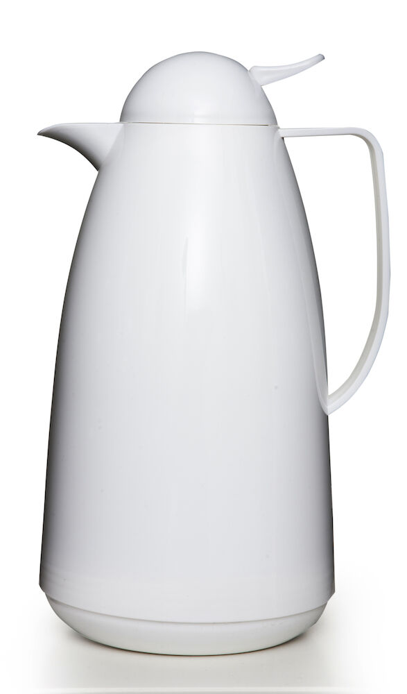 Termoskanna plast vit 1L