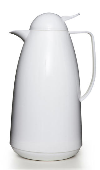 Termoskanna plast vit 1L