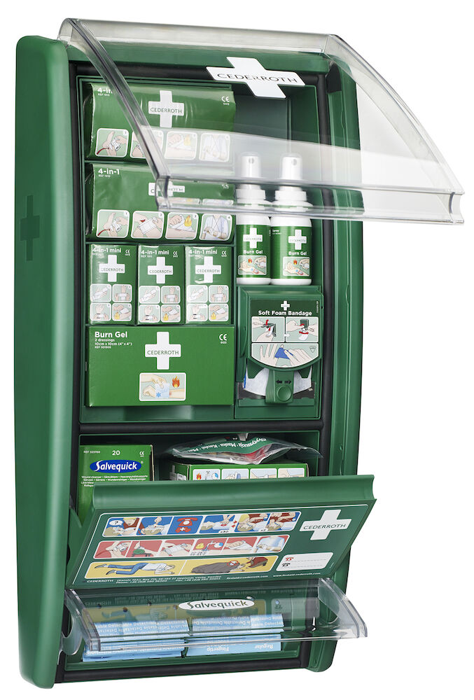 Första hjälpen- och brännskadestation