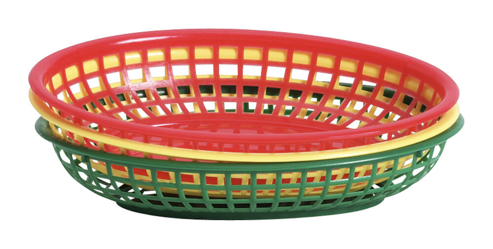 Korg plast grön 24x15cm