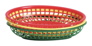 Korg plast grön 24x15cm