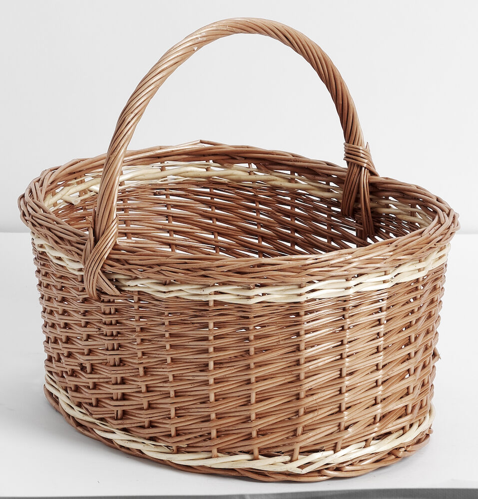 Korg oval med handtag 44x31x21(38)cm