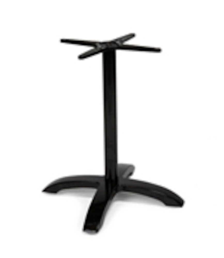 Bordsstativ 4-tåigt med pelare och justerbara
fötter inkl. 3 Kg extra tyngd i fot,
svartlackerad aluminium