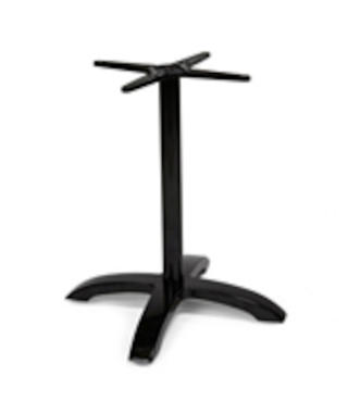 Bordsstativ 4-tåigt med pelare och justerbara
fötter inkl. 3 Kg extra tyngd i fot,
svartlackerad aluminium
