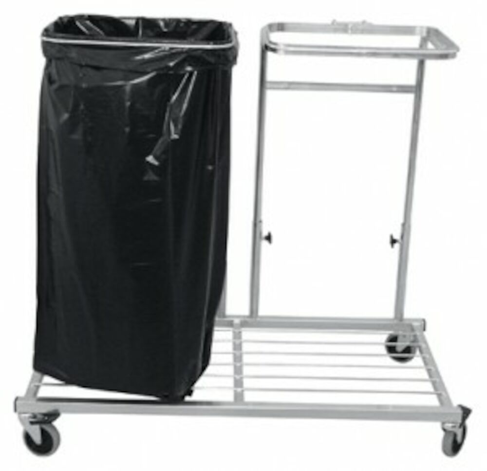 Säckvagn förzinkad för 2x125L säckar 115x54x105cm