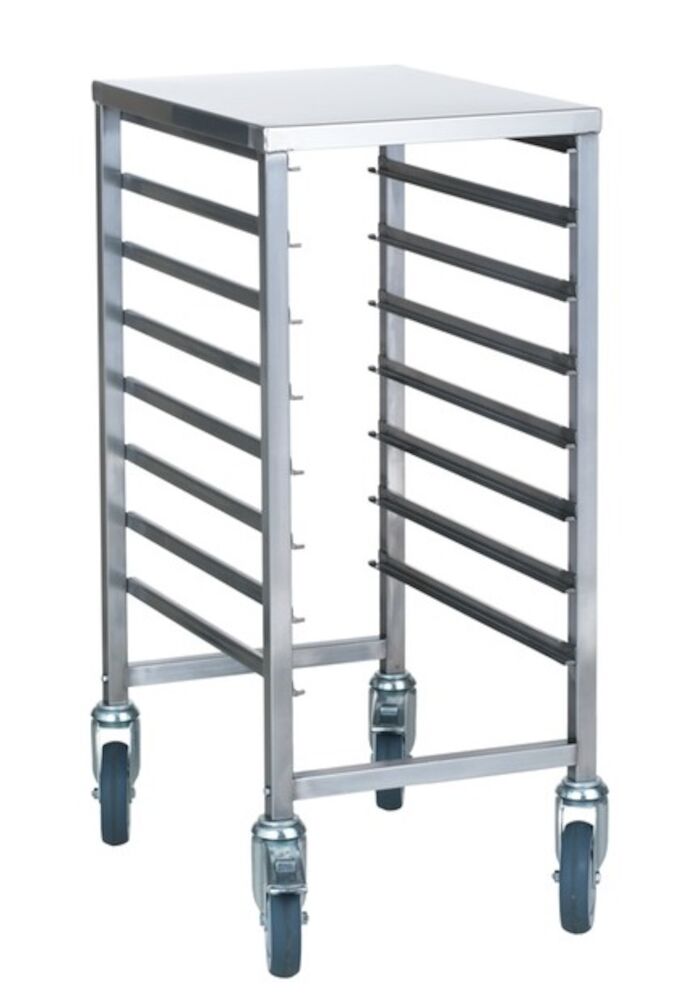 Kantinvagn rostfri 8st 1/1