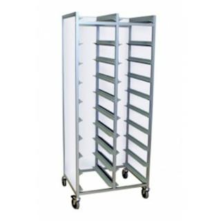 Brickvagn inklädd 2x10 st 43x33 alu 75,6x50x160cm