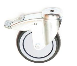 Hjul med broms 125mm