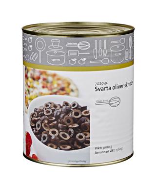 Oliver svarta skivad