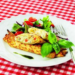 Crepes med färskost