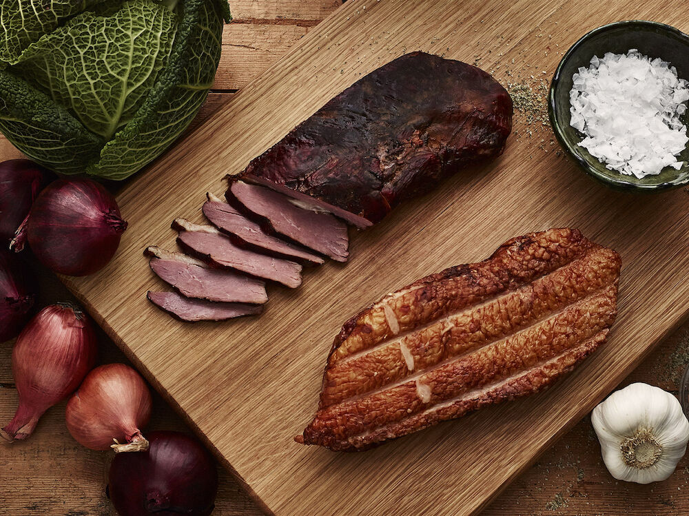 Ankbröst varmrökt mager