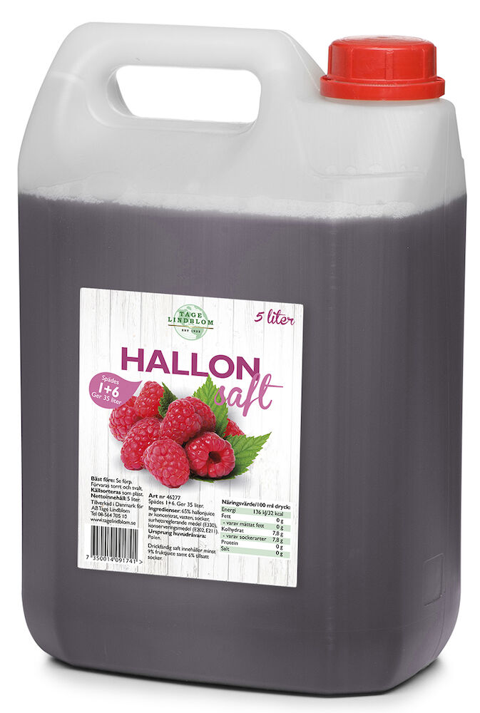 Hallonsaft 1+6
