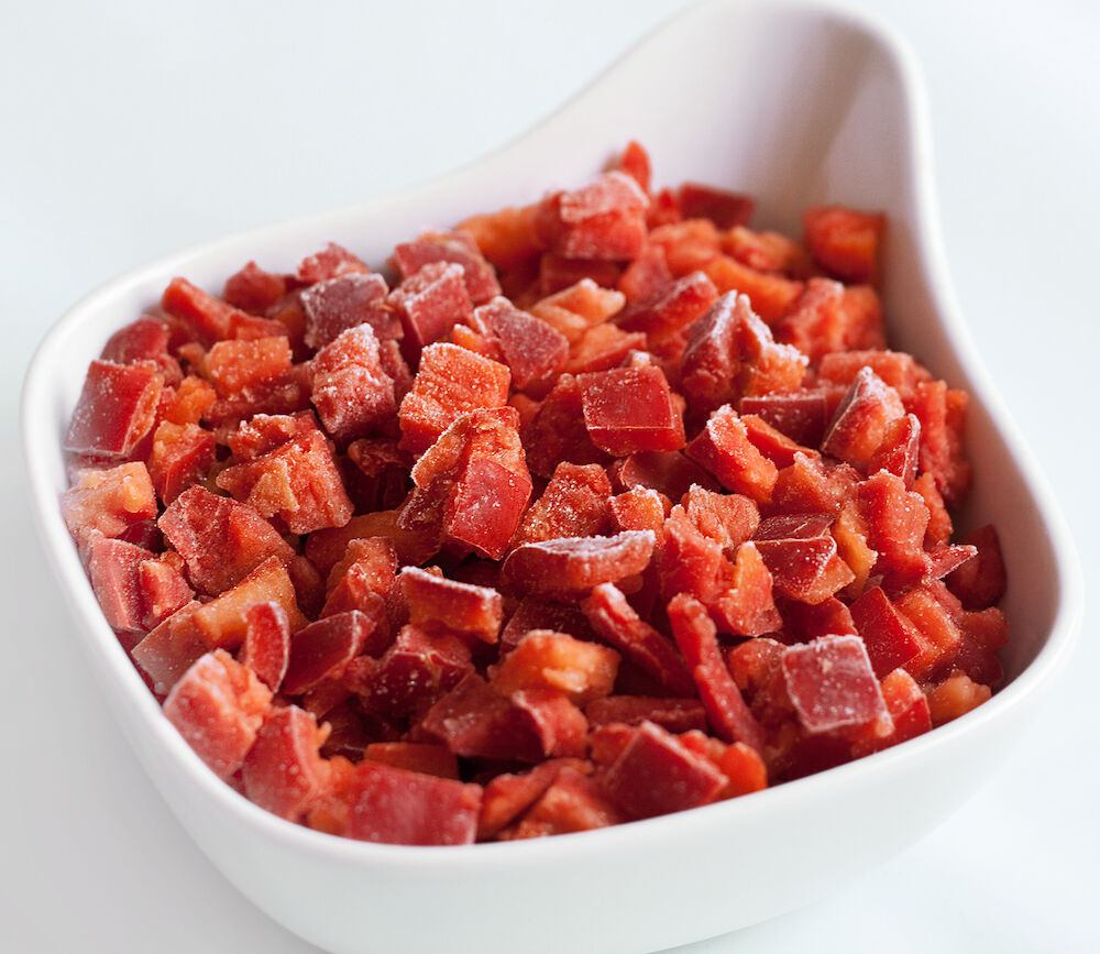 Röd paprika tärnad KRAV