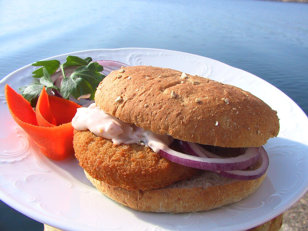 Fiskburgare Av Torsk Panerad Förstekt 80 g MSC