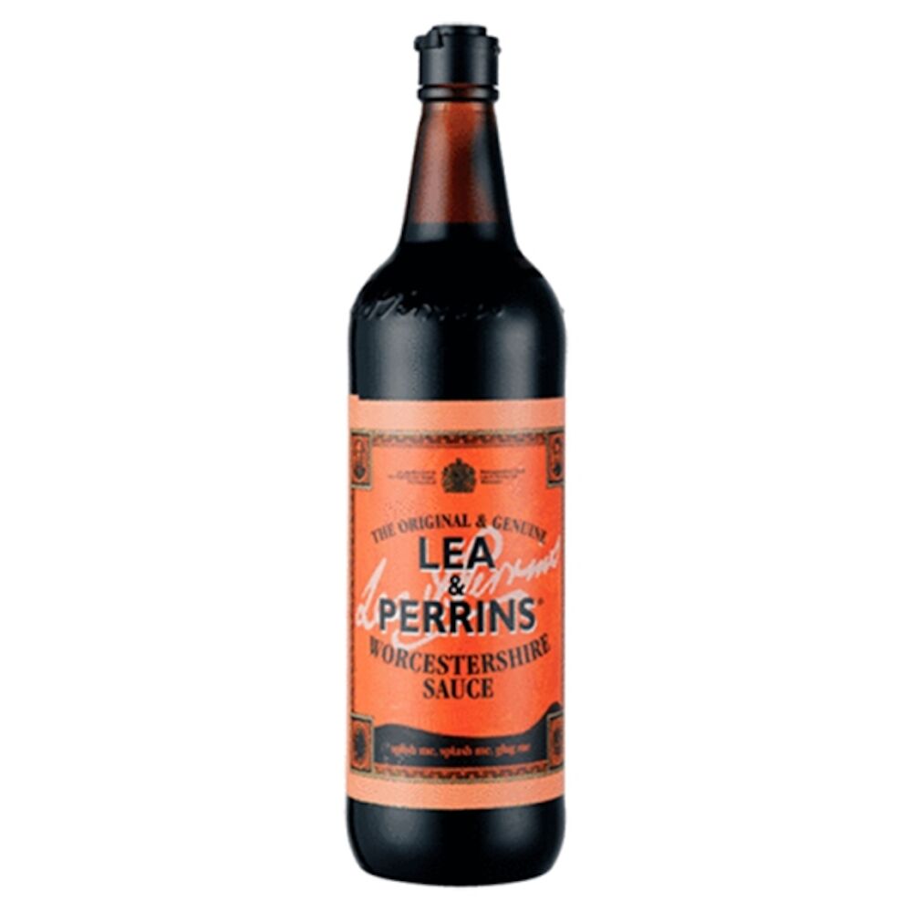 Worcestershire sauce glasflaska