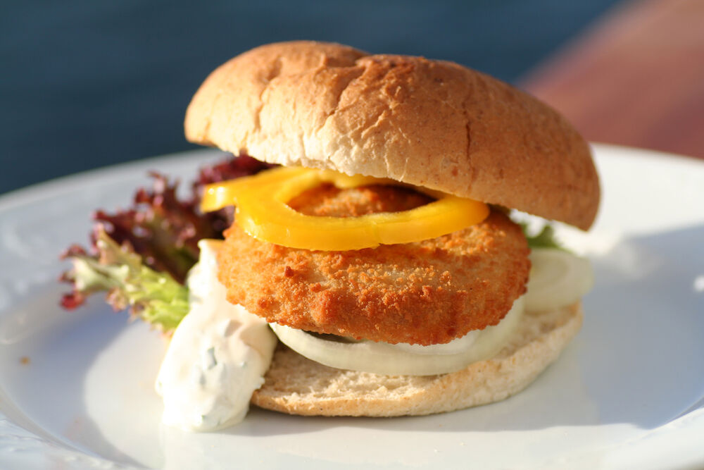 Fiskburgare Av Sej & Guldlax Panerad Förstekt 60
g MSC