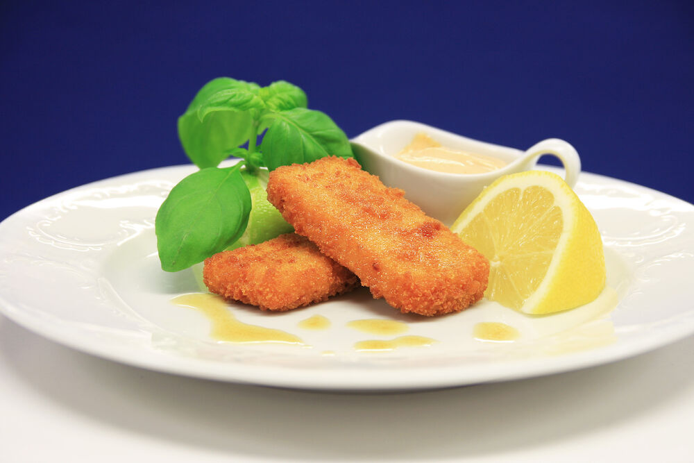 Laxpanett panerad och förstekt