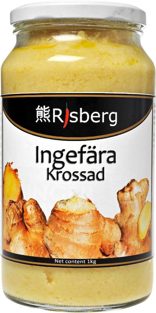 Ingefärspasta krossad