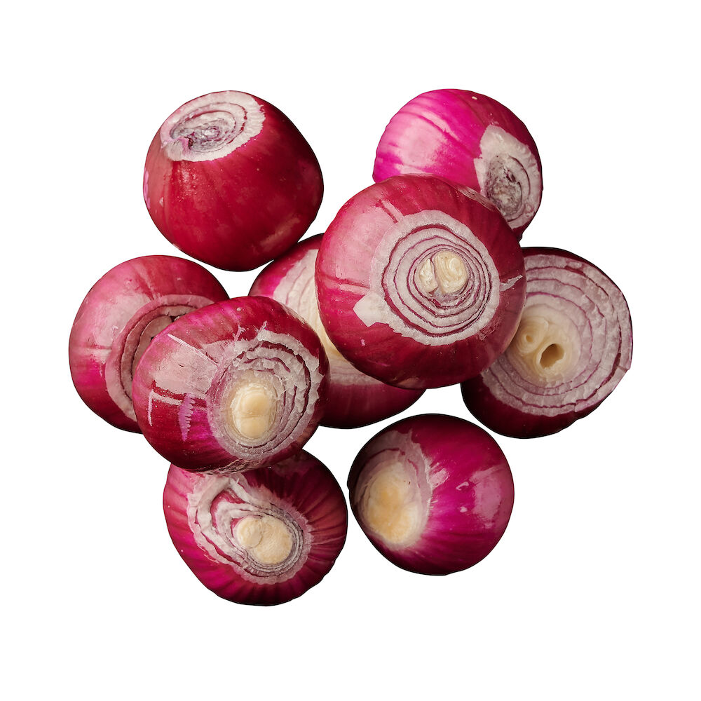 Lök röd skalad