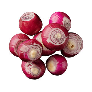 Lök röd skalad