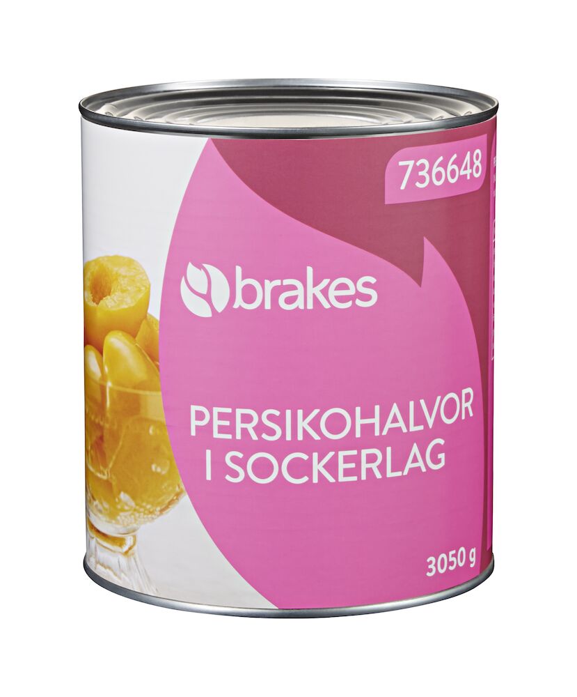 Persikohalvor i sockerlag