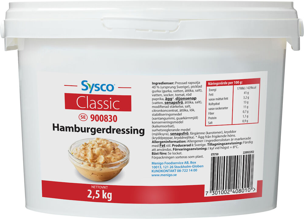 Hamburgerdressing laktosfri