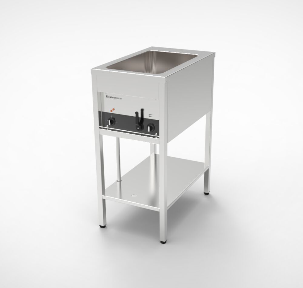 Värmeri ETV 1 benstativ 1 bassäng för GN
1/1-200. 0,75 kW / 230 V 400x650x900 mm