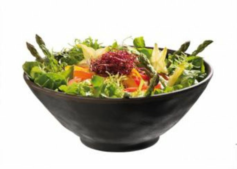 Marone skål melamin svart/brun Ø21cm h8,5cm 1 L