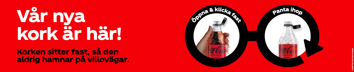 Coca-Cola i Sverige lanserar nya fastsittande korkar